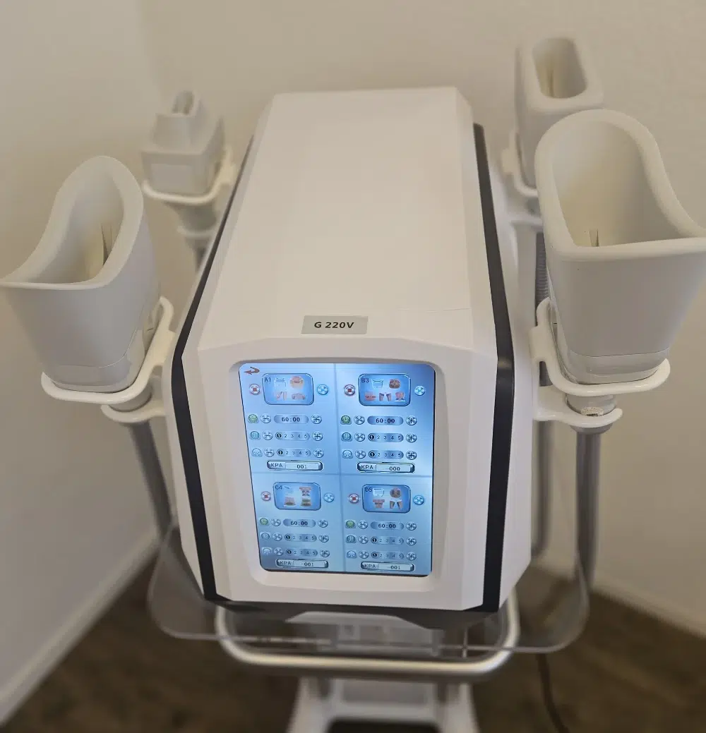 Nieuw cryolipolyse-apparaat voor lichaamscontouring bij Dermatique Marjo